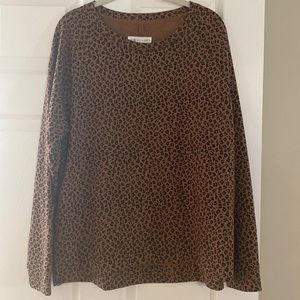 Lou and Grey for Loft Leopard Crewneck Size L